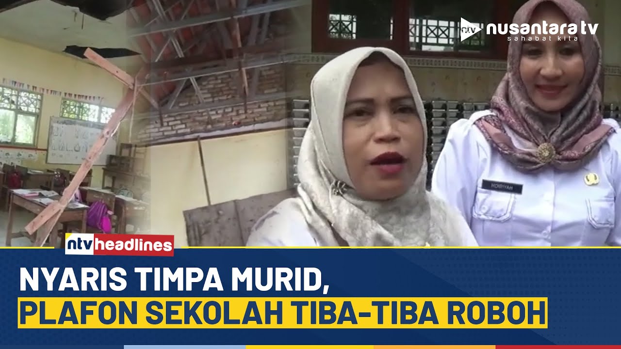 Detik-Detik Mencekam! Plafon Kelas SD di Bangkalan Ambruk Saat KBM Dimulai | NTV HEADLINES