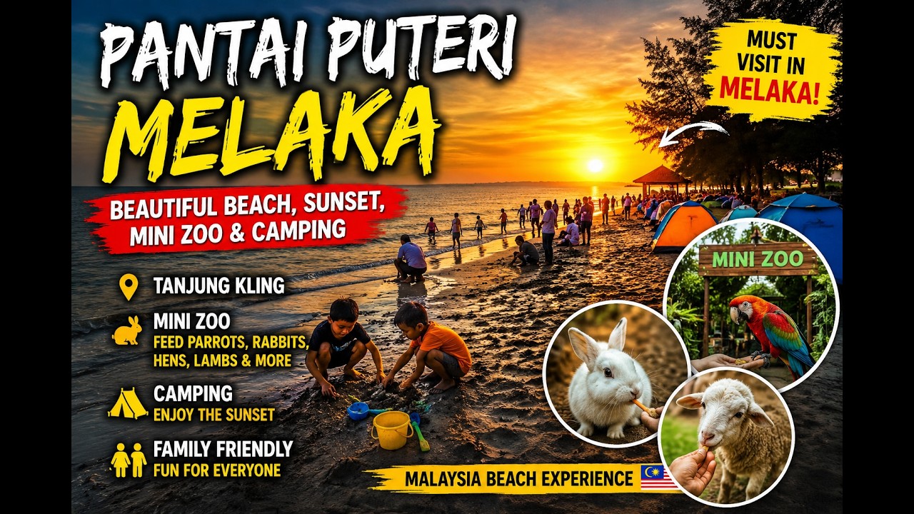Pantai Puteri Melaka | Beautiful Malaysia Beach at Tanjung Kling