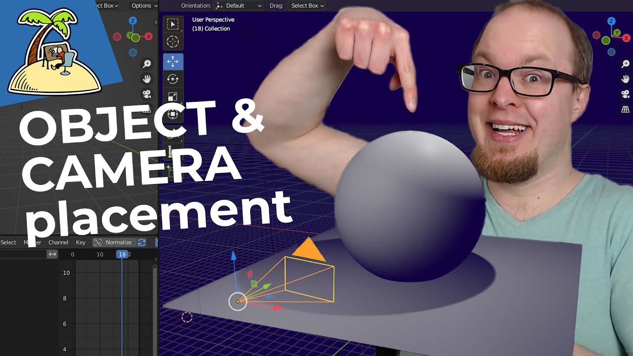 Blender Basics: Snap Objects, Camera Position & Transform Orientation - 3D Animation Class - Ep. 2