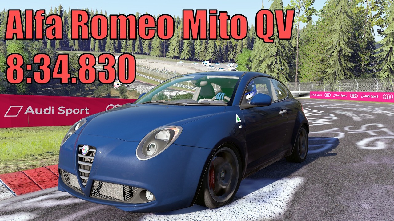 Alfa Romeo Mito QV - Nordschleife World Record 8:34.830 - Assetto Corsa