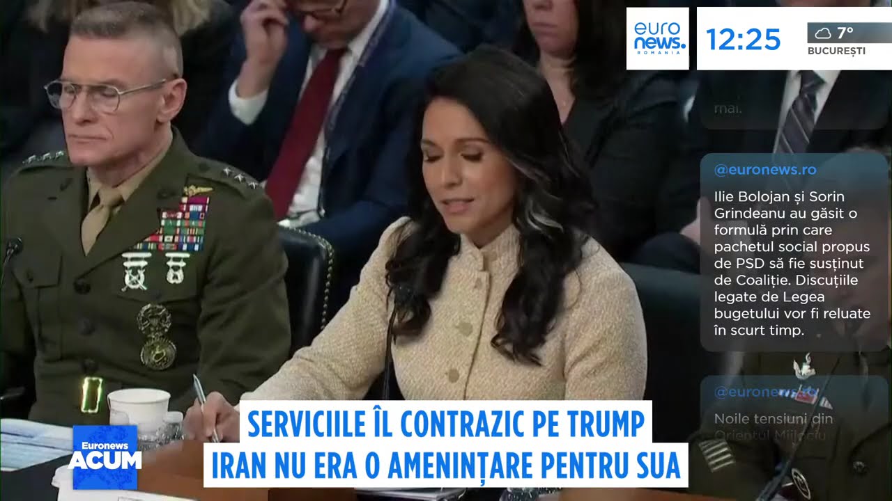 Serviciile îl contrazic pe Trump Iran nu era o amenințare pentru SUA