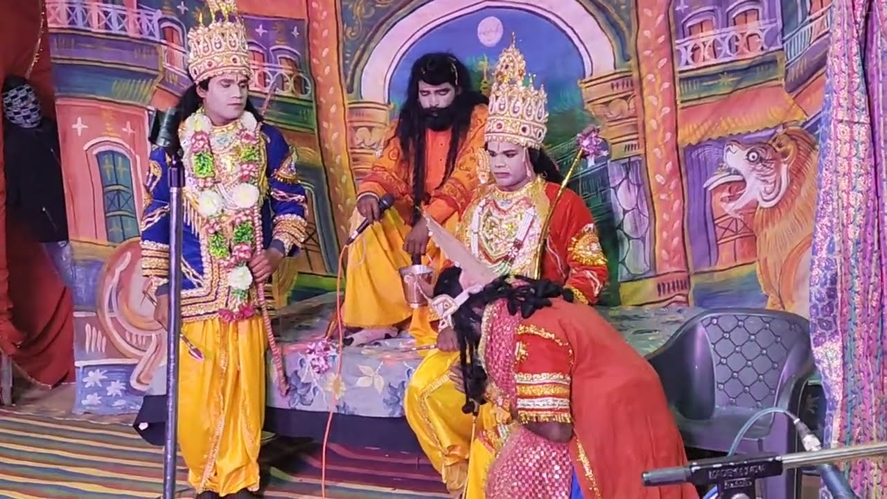 // भगवान श्री राम की पाव पाखरी // नाई पंडित सीन//ग्राम छांटा डिण्डौरी आदर्श रामलीला मंडली चांदरानी 
