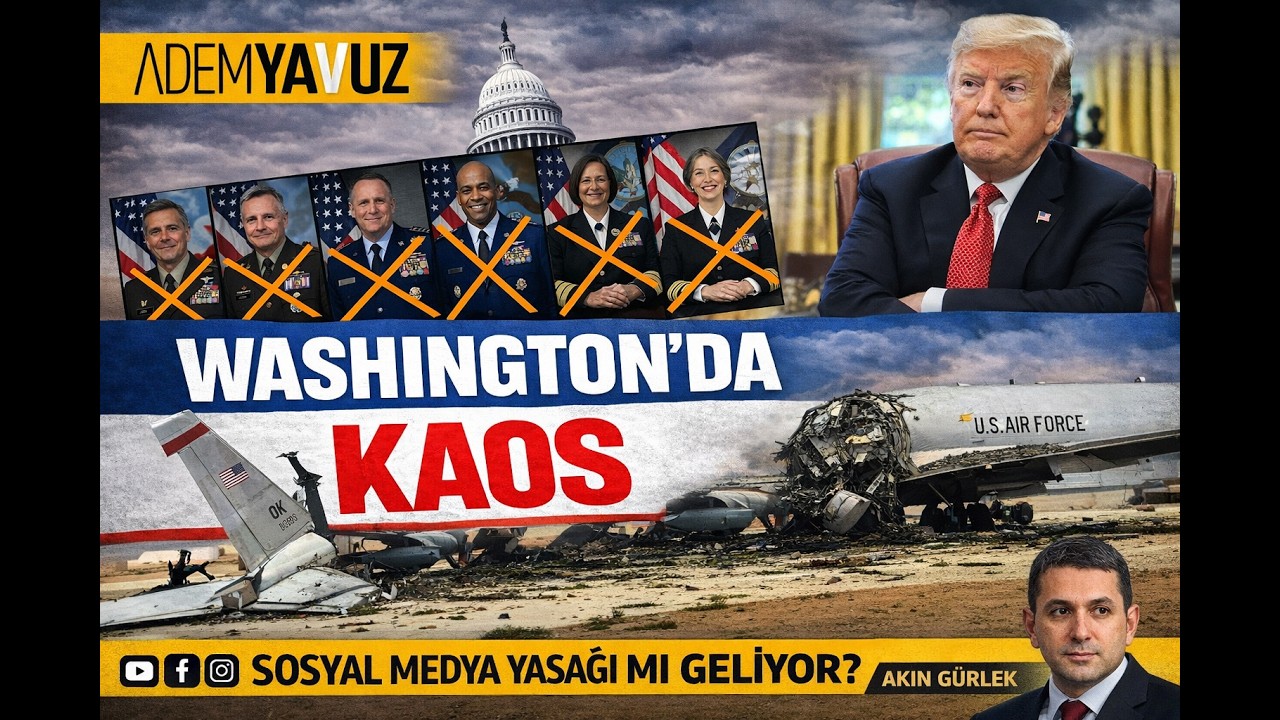 WASHINGTON&rsquo;DA KAOS! Trump Generalleri Kovdu, U&ccedil;aklar D&uuml;ş&uuml;yor! ABD&rsquo;de Neler Oluyor?