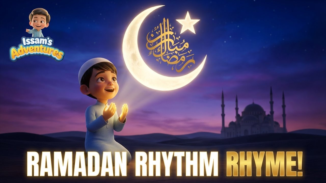 Rhyme Ramadan Iftar & Prayer | Islamic Cartoon for Kids | Issam's Adventures