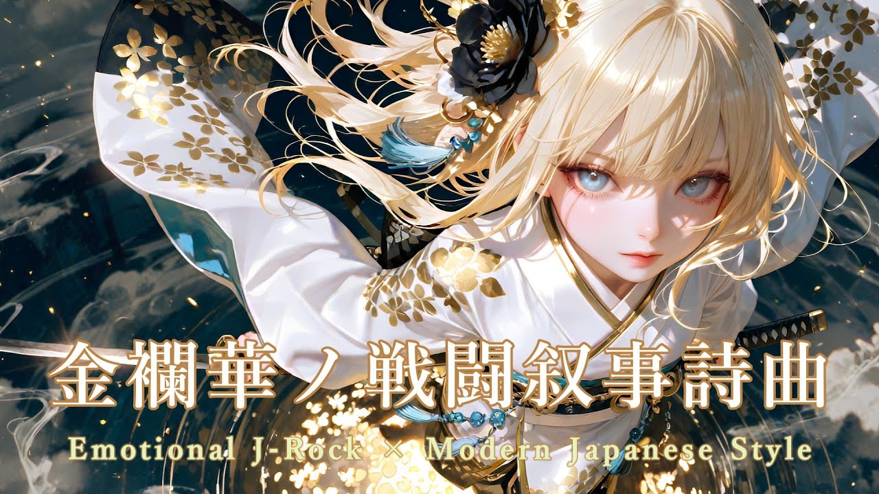 【Playlist】金襴華ノ戦闘叙事詩曲｜ Emotional J-Rock × Modern Japanese Style × 和風 × 緊張感【作業用BGM】