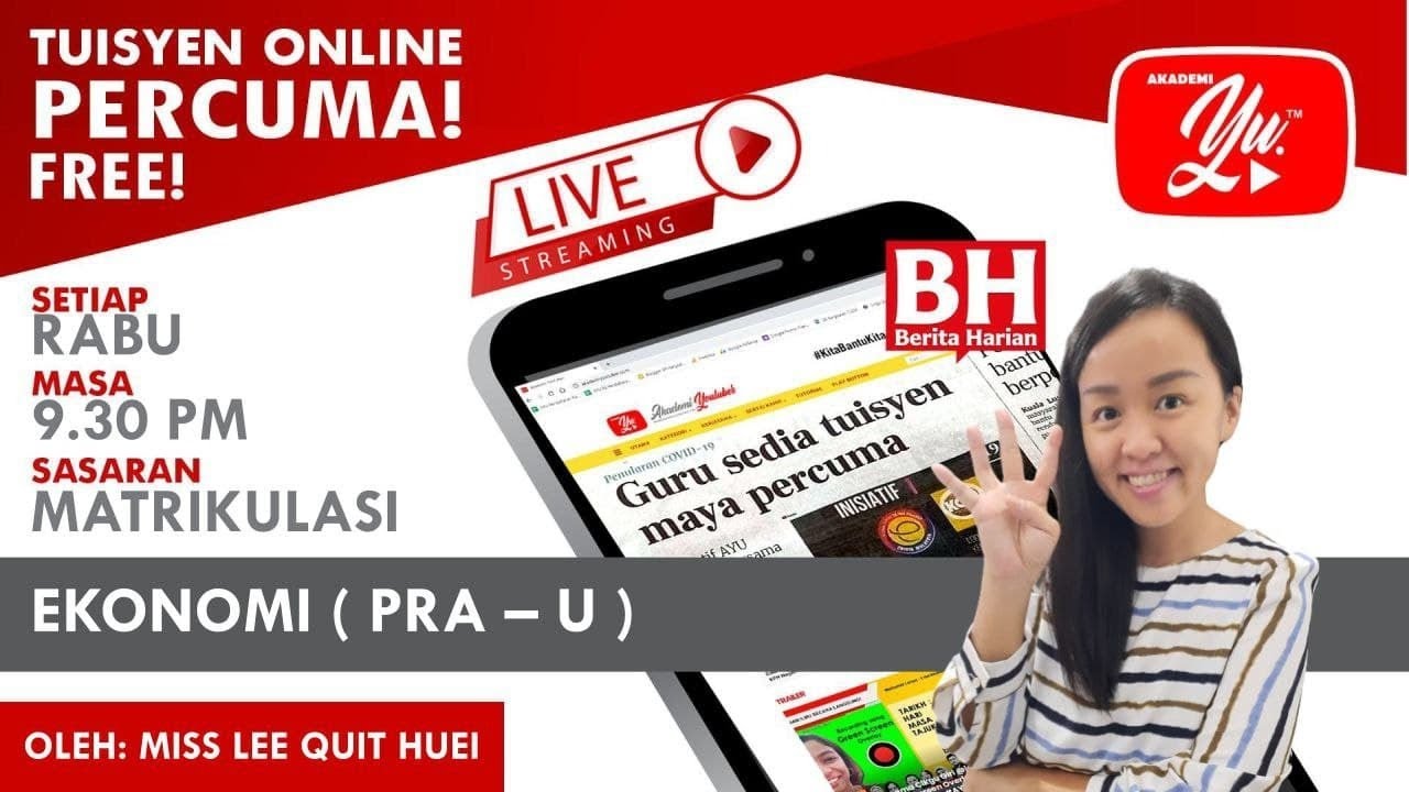 🔴 [LIVE] EKONOMI PRA-U, BAB 4 WANG & BANK OLEH MADAM LEE #05 #TUISYENPERCUMA