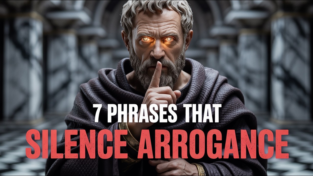 7 Powerful Phrases That Disarm Arrogant People | Stoicism | Marcus Aurelius Stoic Wisdom