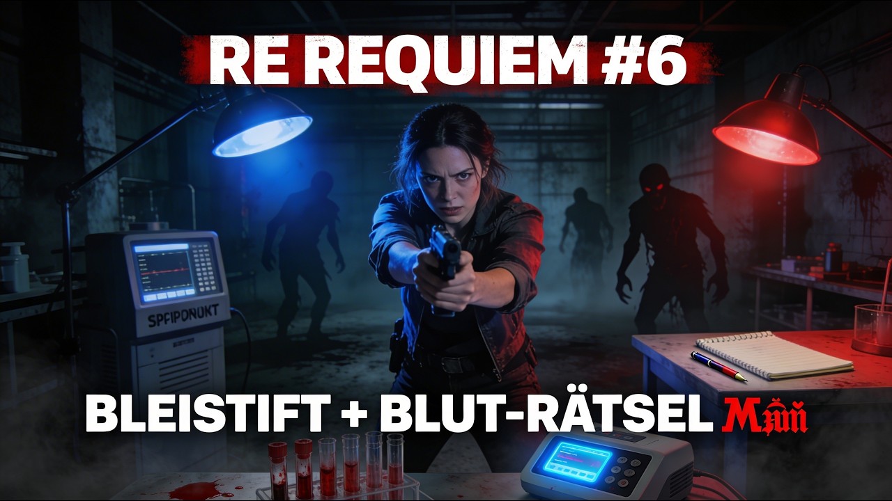 Resident Evil Requiem #6: Haupthalle, Bleistift-Rätsel & erstes Blut-Analyse-Lab 🔬🩸 (PS5 Deutsch)