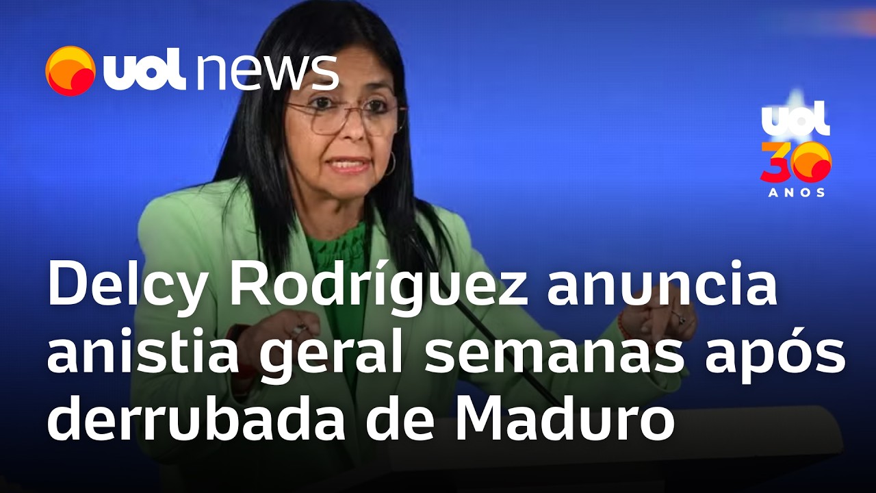 Presidente interina da Venezuela anuncia lei de anistia geral