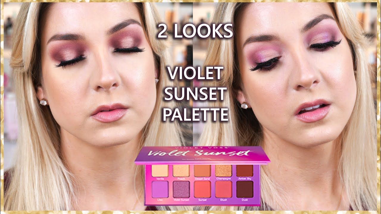 Violet Voss VIOLET SUNSET EYESHADOW PALETTE TUTORIAL & REVIEW | 2 Looks 1 Palette