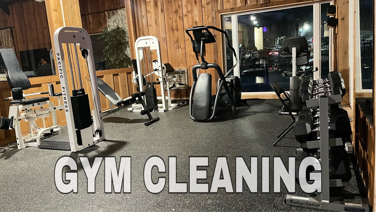 ASMR Cleaning The Gym | No talking