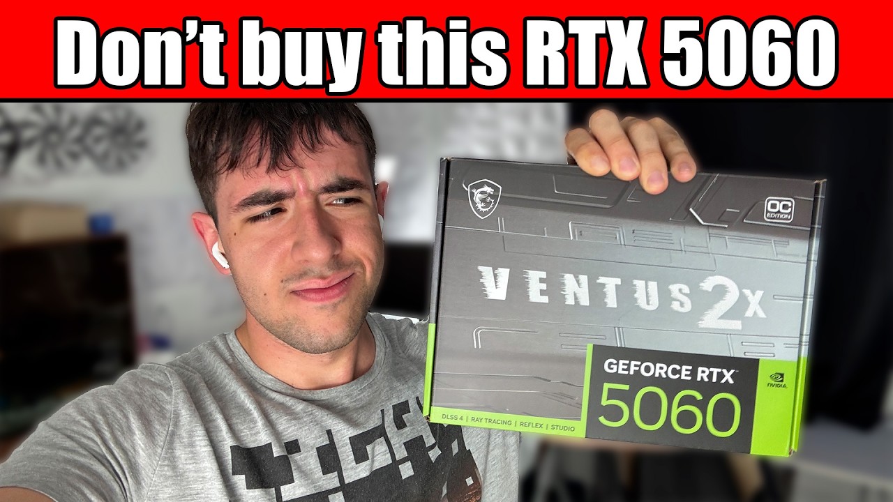 3-Minute RTX 5060 MSI Ventus 2x Review! - Thermal Test, Noise and Unboxing