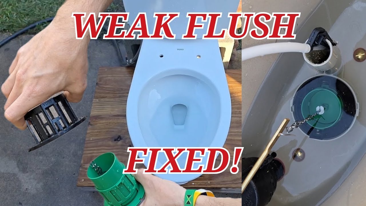 How to Adjust A Toto Flush Valve - Weak Flush Fixed