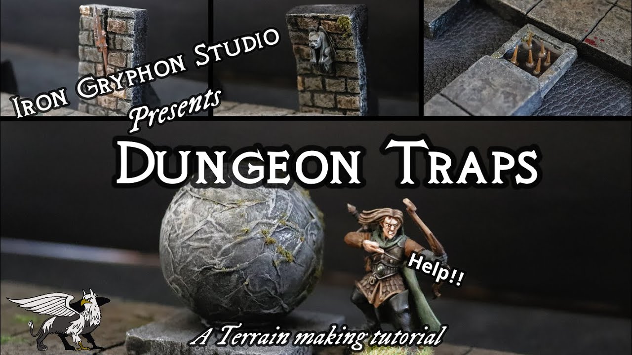 Iron Gryphon Studio - Эпизод 45 Ловушки для подземелий (дешевые и простые модульные ловушки для D&D)