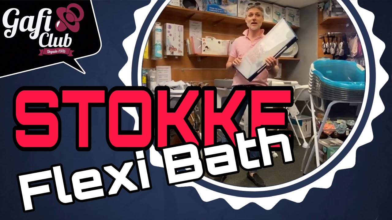 Flexi bath Stand support et porte gobelet Stokke