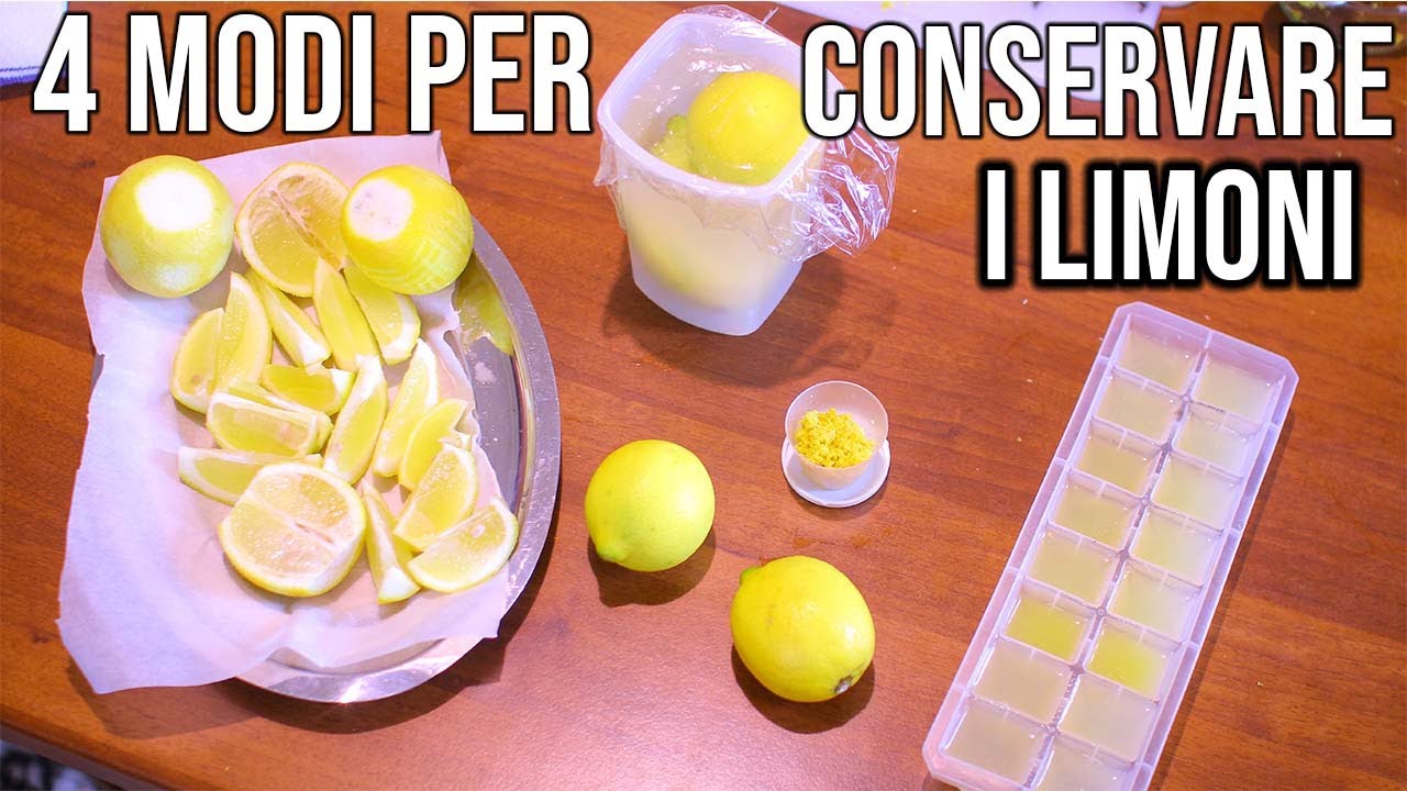 4 modi per conservare  limoni per tutto l'inverno