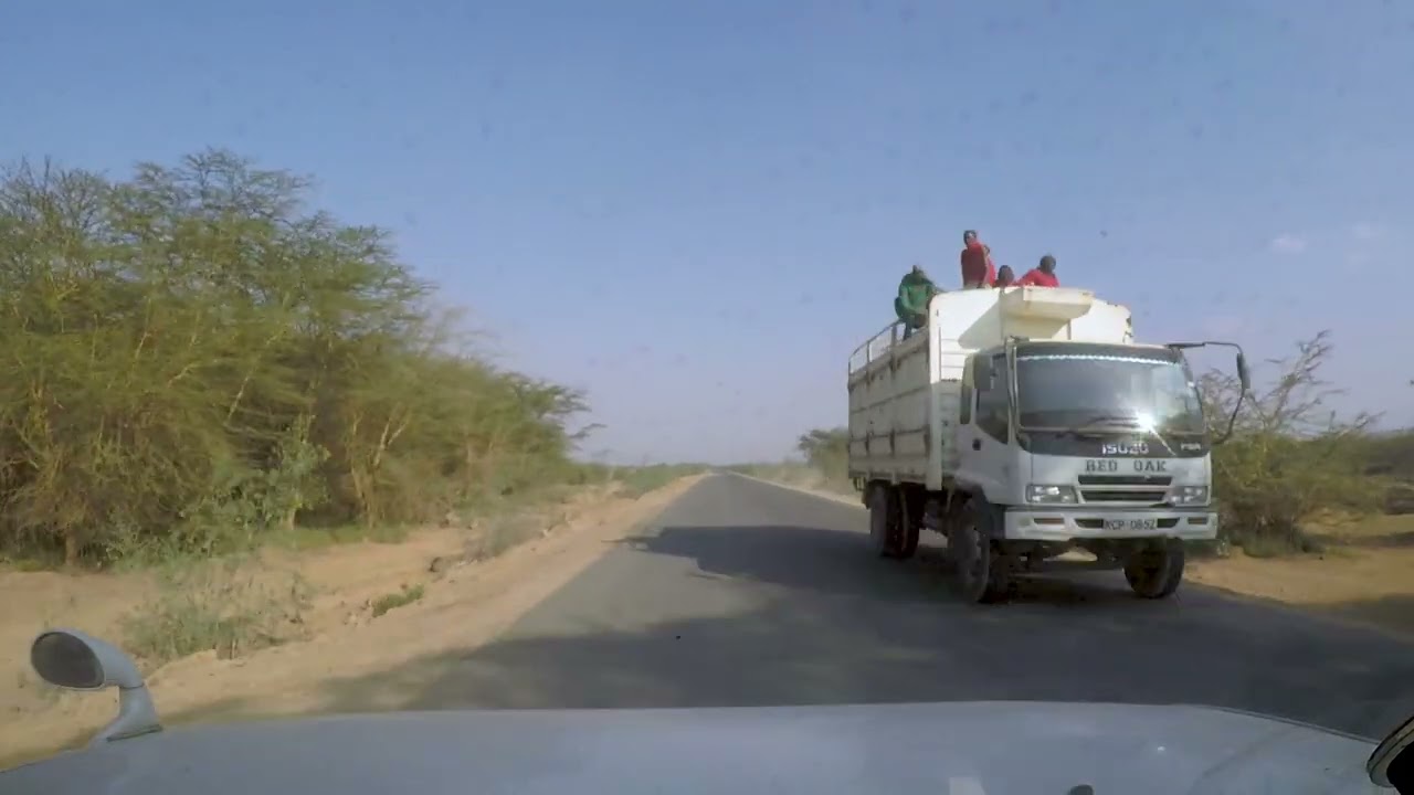 Suswa-Kibiko-Ngong. We almost have a head on with a truck.