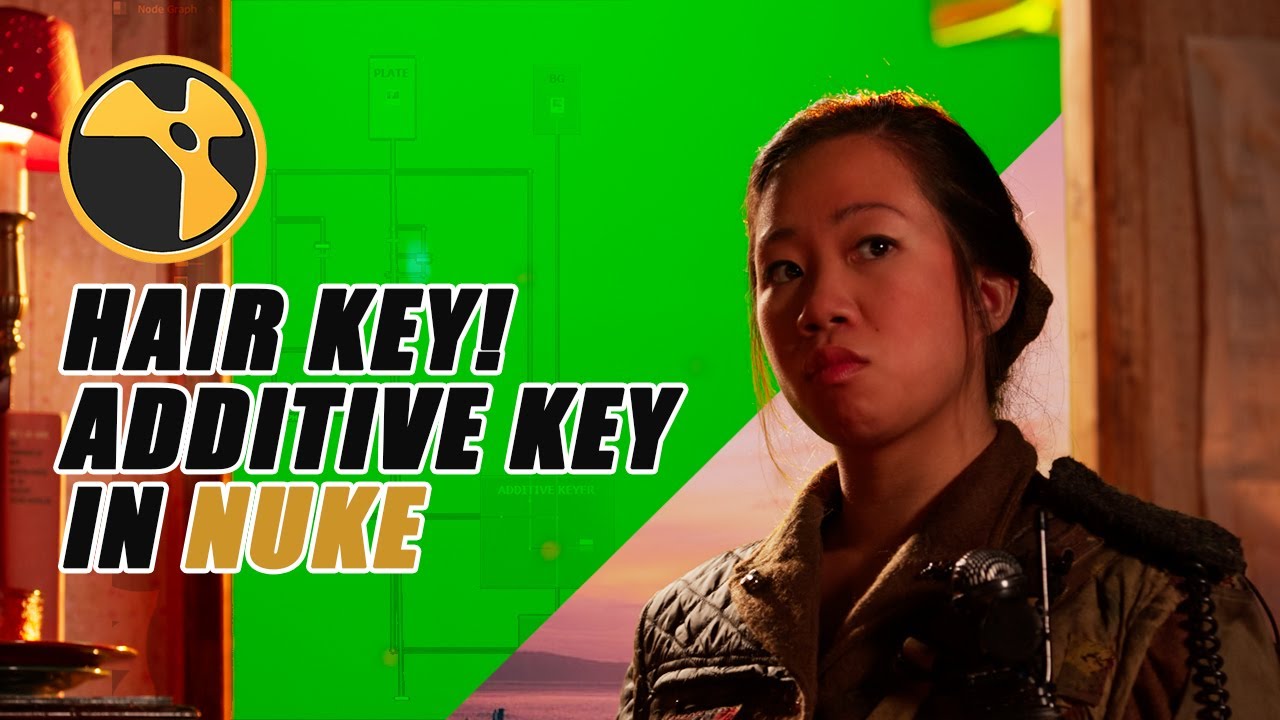 How To Do Hair Key & Additive Key in Nuke #nuke #compositing #keying