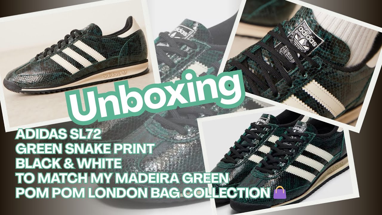 Unboxing New Adidas Trainers to match my Madeira Green Pom Pom London Bag Collection 💚