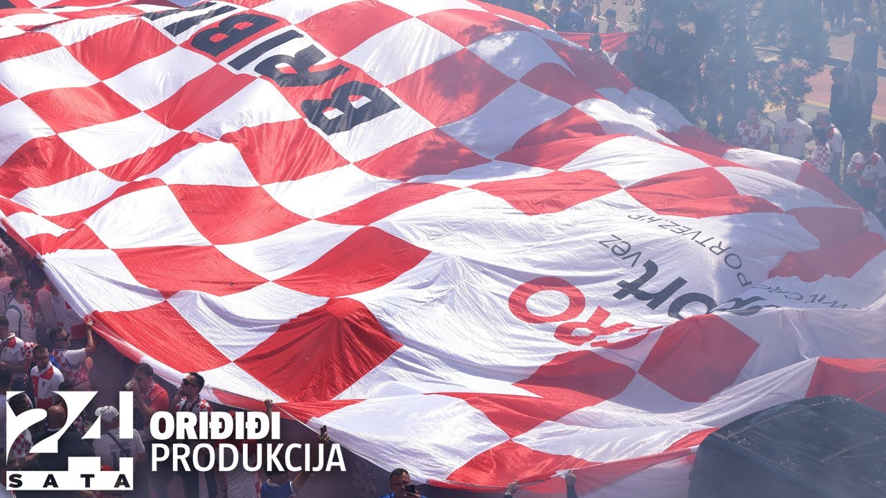 Kockice preplavile Leipzig: Navijači razvijaju gigantsku Hrvatsku zastavu
