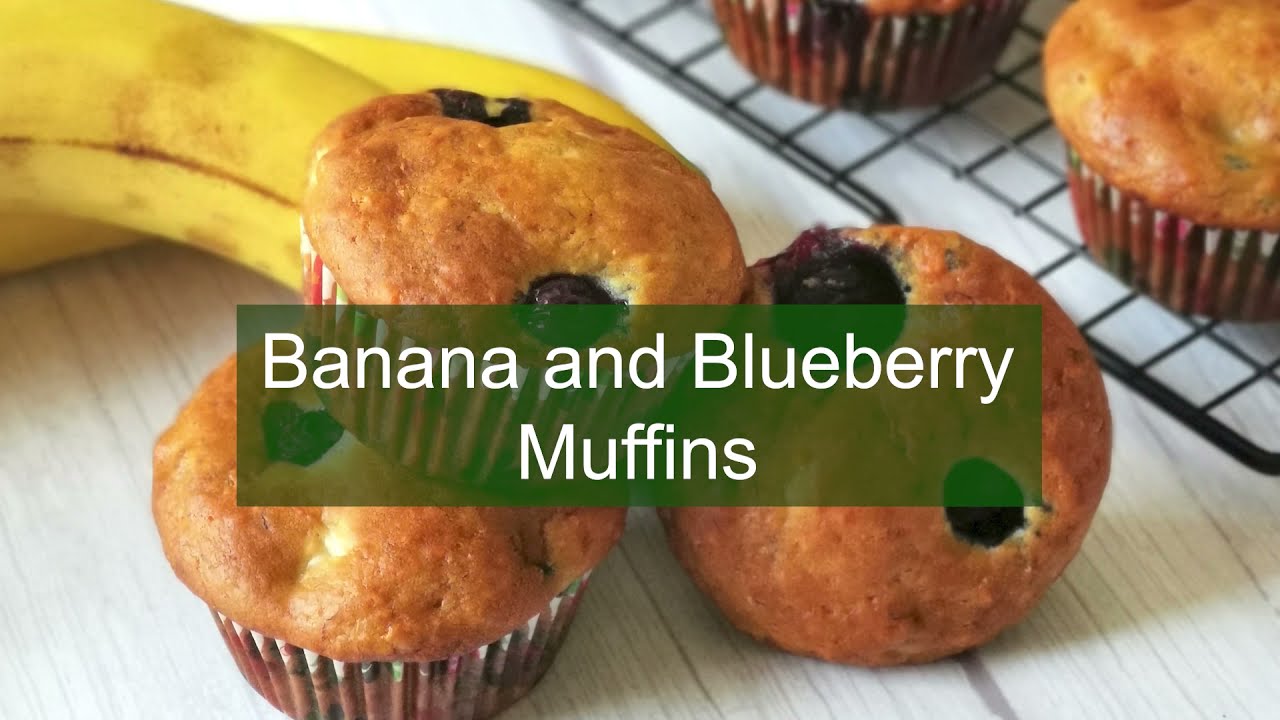 How to make the best eggless banana and blueberry muffins