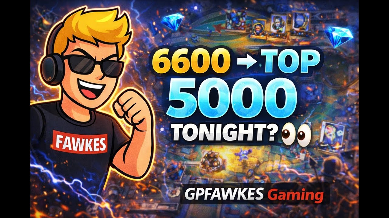 🔴 6600 ➜ TOP 5000 TONIGHT? 👀 | #MergeTactics # Clash Royale 🔴