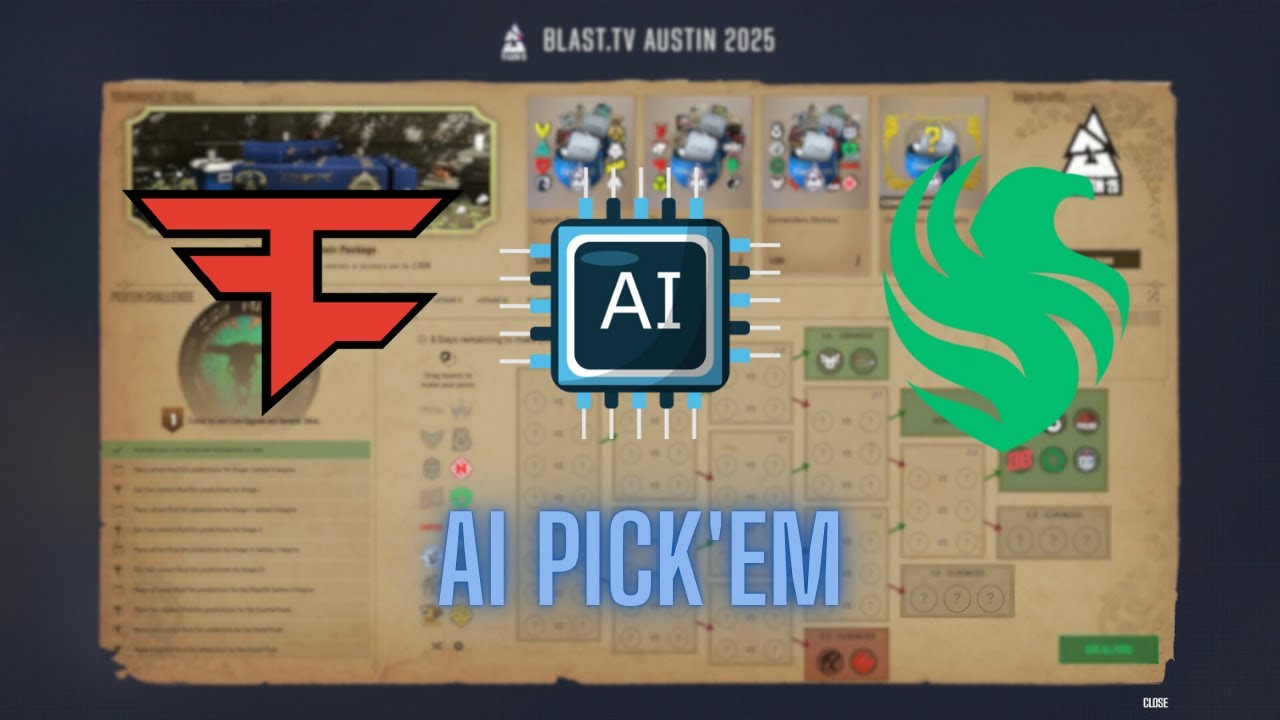 AI Predicted the CS2 Major?! (Pick&rsquo;Em Challenge Gone Wild)💀