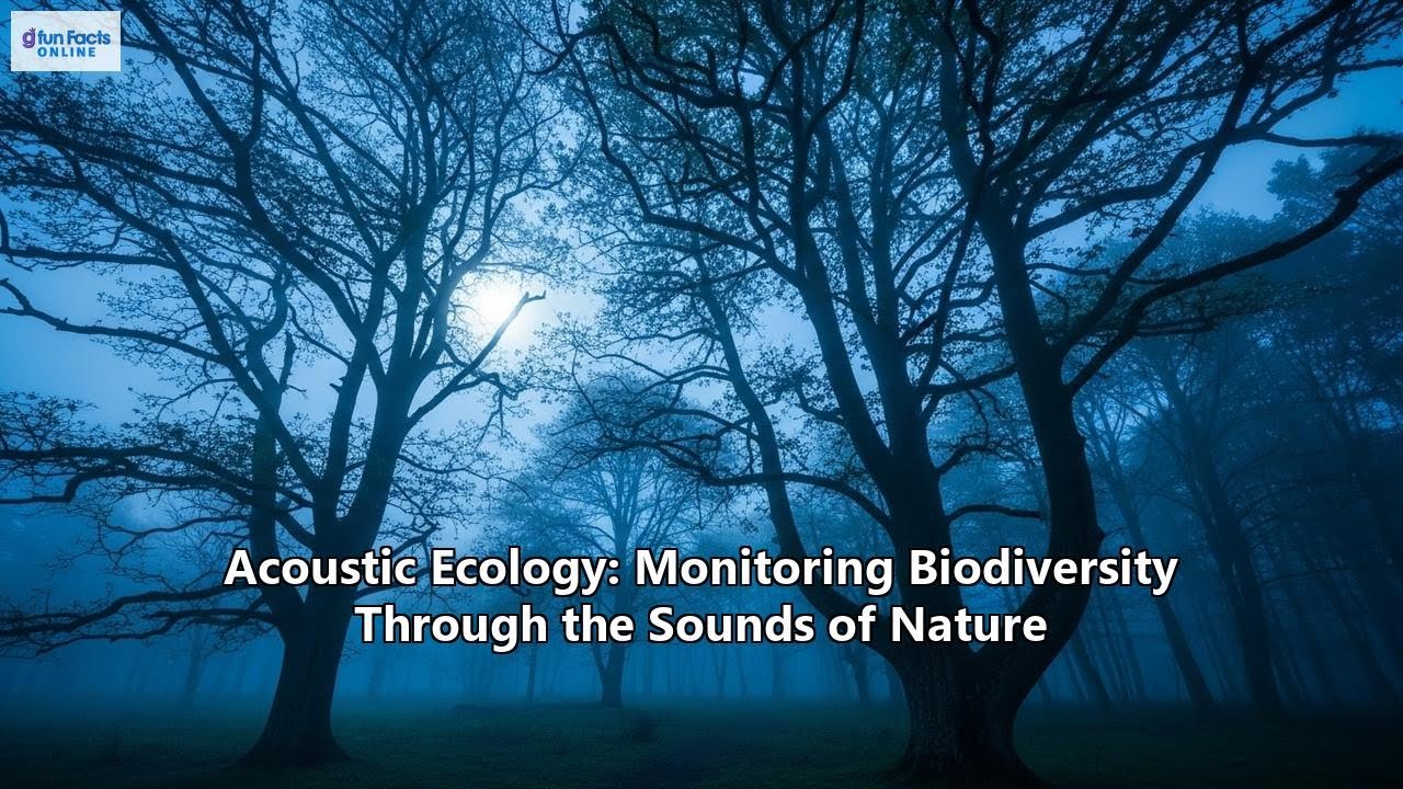 Acoustic Ecology: Monitoring Biodiversity Through the Sounds of Nature