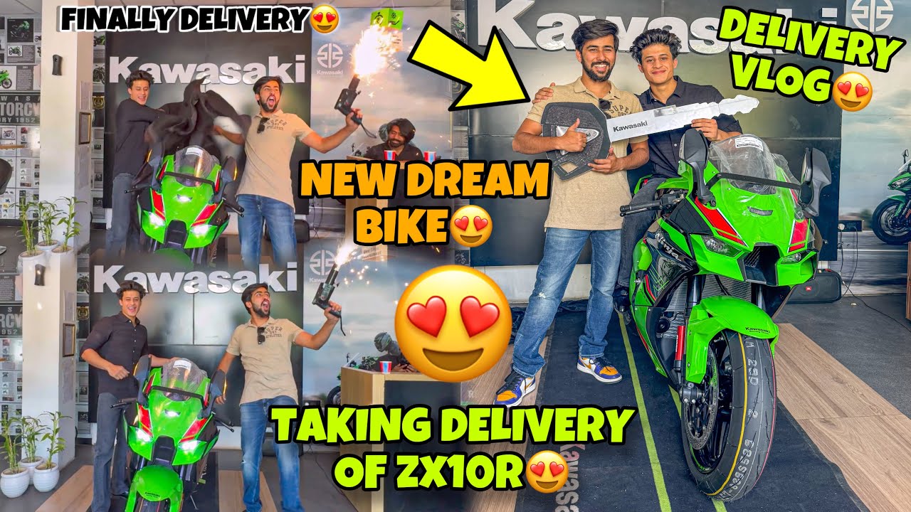 Taking Delivery of Dream Bike😍 Zx10r Delivery Vlog😍❤️ New Family Member  Preparation for Ladakh Ride