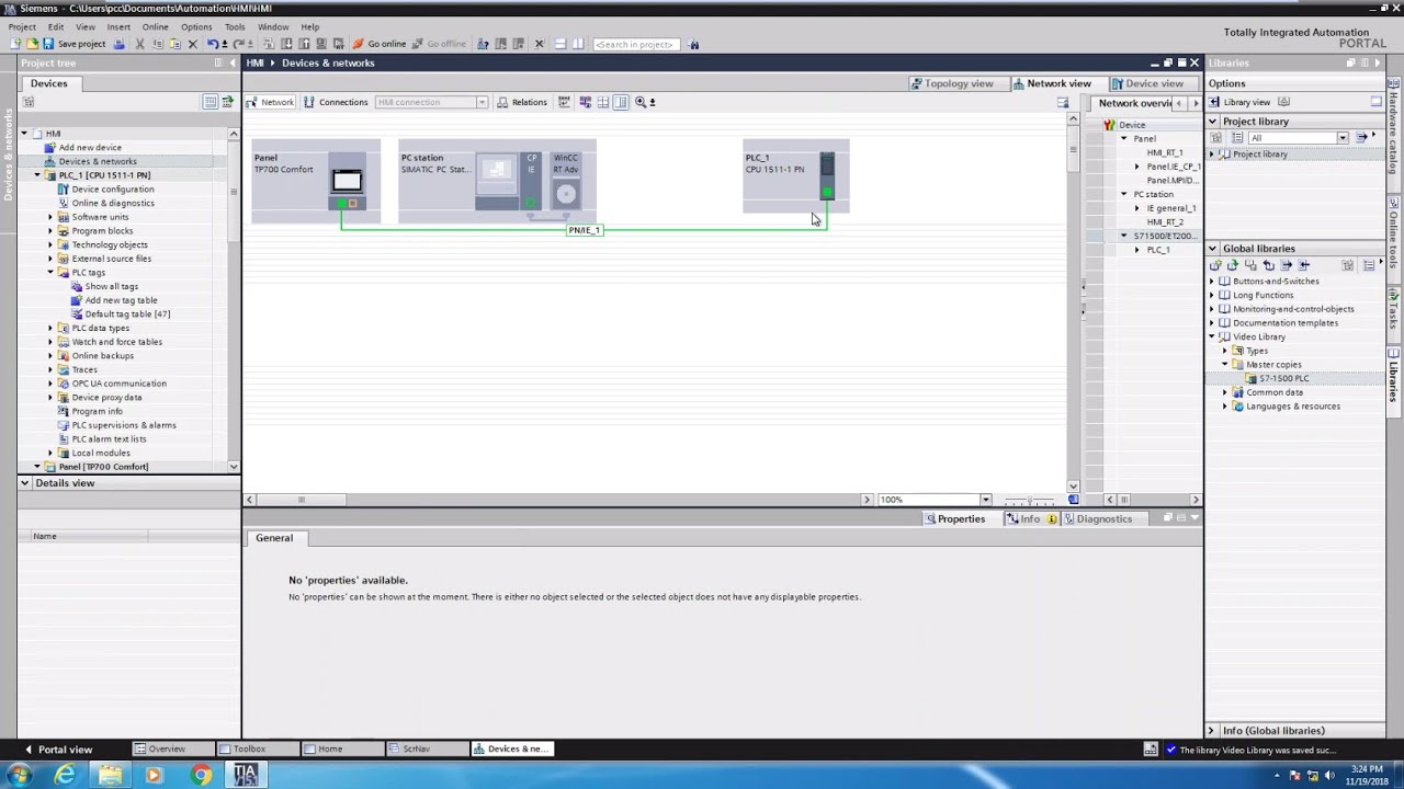 Lesson 3 - Configure a connection between Siemens HMI and S7-1500 PLC