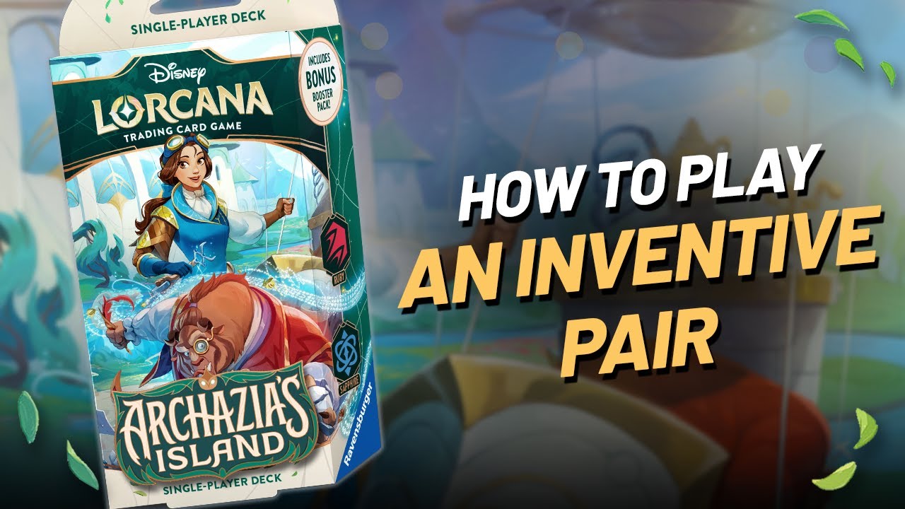 Как играть! 🔴🔵 Изобретательная стратегия для парной стартовой колоды | Disney Lorcana Archazia's ...