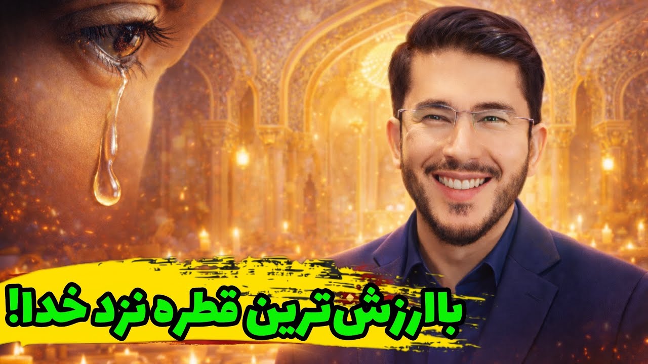 محبوبترین چیز نزد خداوند قطره اشکی است که از خشیت او فرو ریزد. Allamah Hassan Allahyari Farsi 