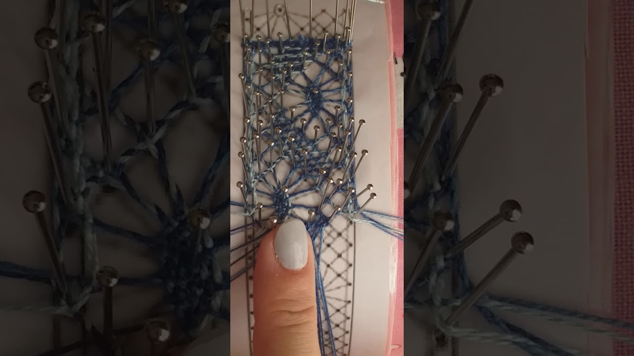 Primer entredos,  araña y empiece del punto zurcido o lienzo