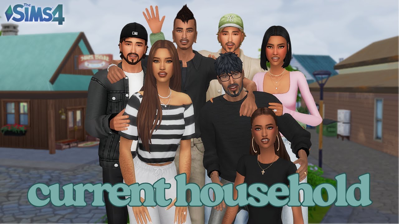 i love big families in the sims 4 (current household)