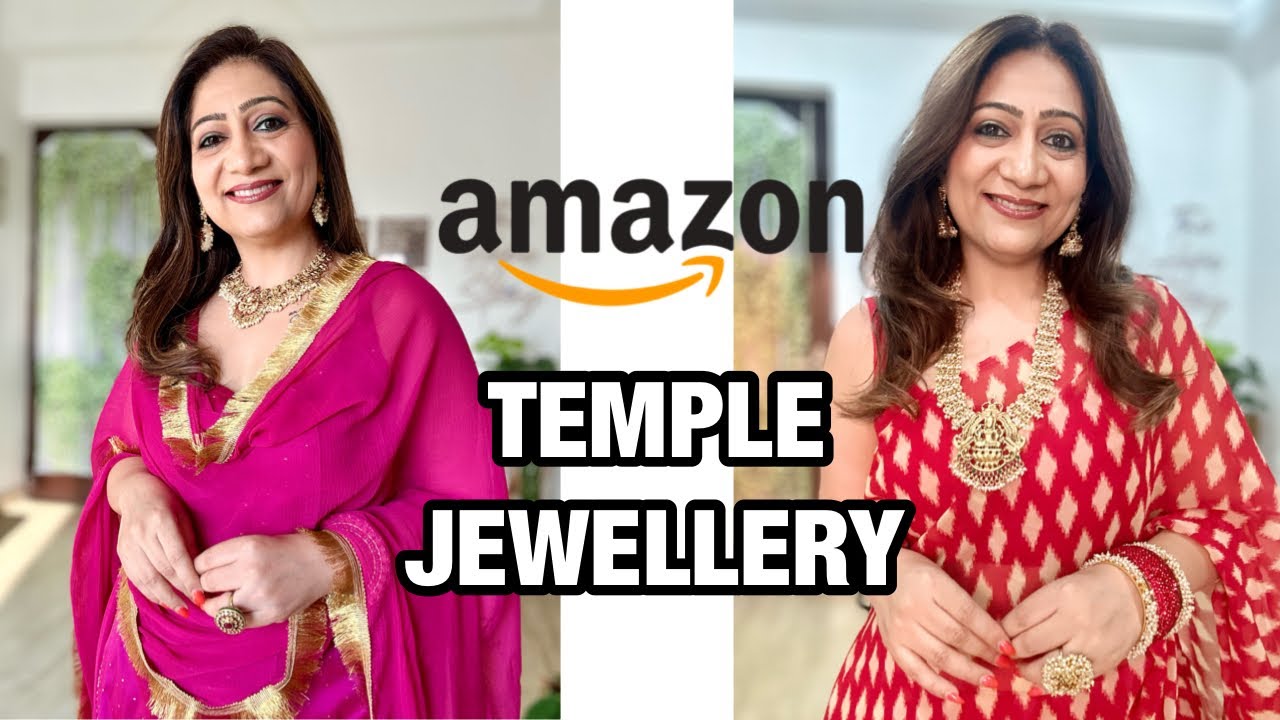 Must have temple jewellery for festivals & weddings | Amazon jewellery haul #thehopestory