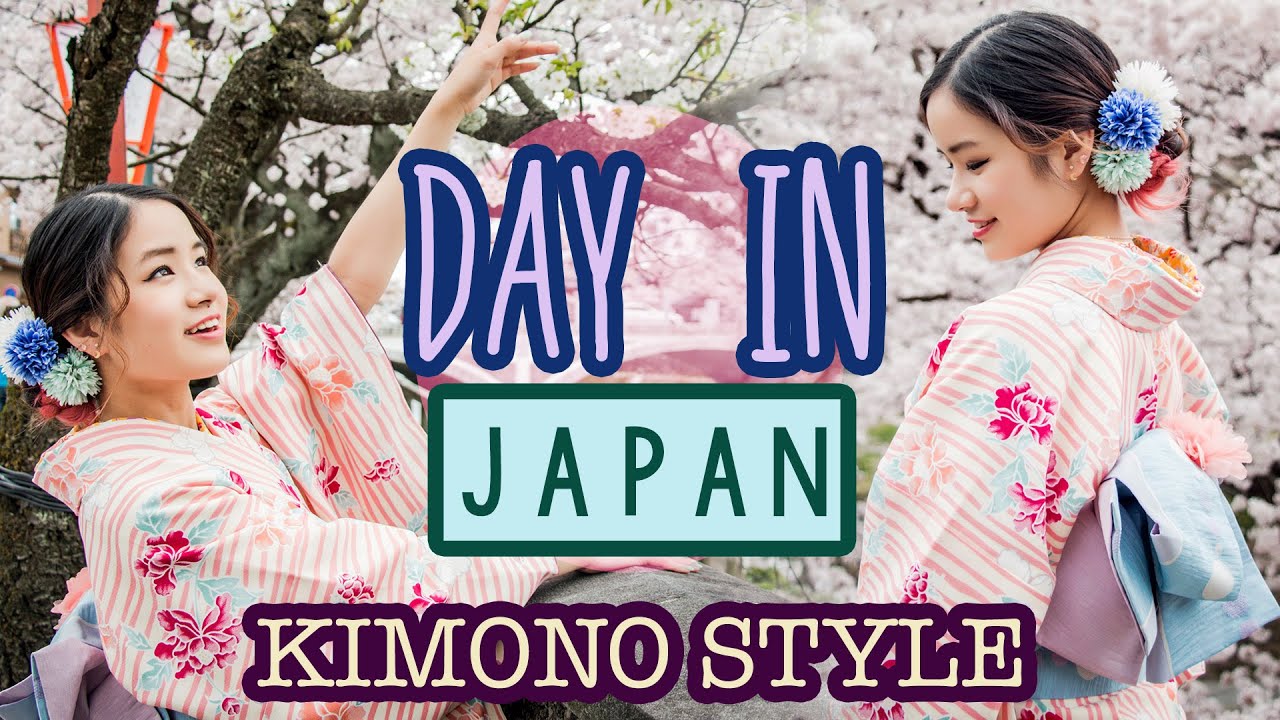 A Day in JAPAN | Wearing a Kimono | SAKURA Cherry Blossoms | KimDao