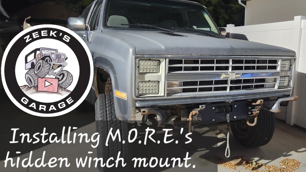 Installing M.O.R.E.'s hidden winch mount, Part 1