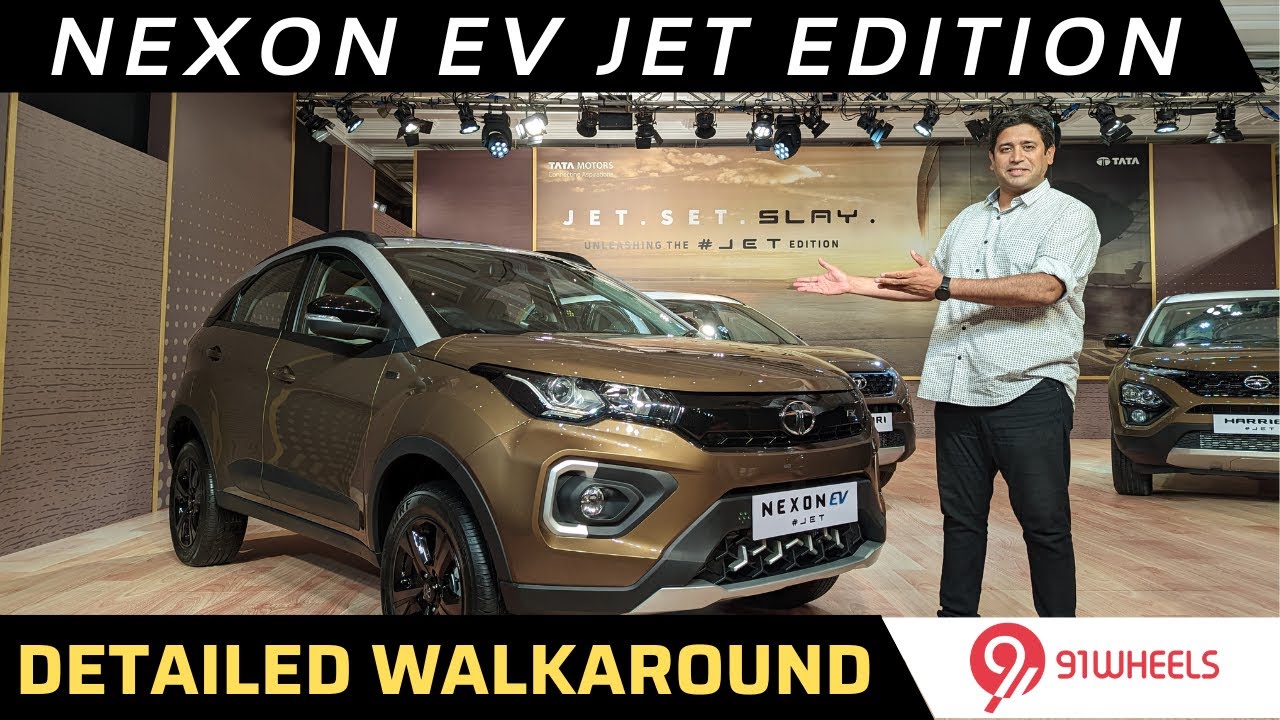 Tata Nexon EV Jet Edition Walkaround Review || See Changes & Additions For The Extra Price
