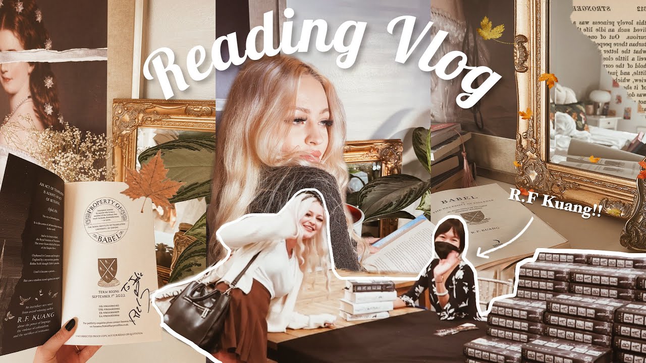 meeting r.f.Kuang, pumpkin spice lattes + cozy vibes 🍁🏛 reading vlog