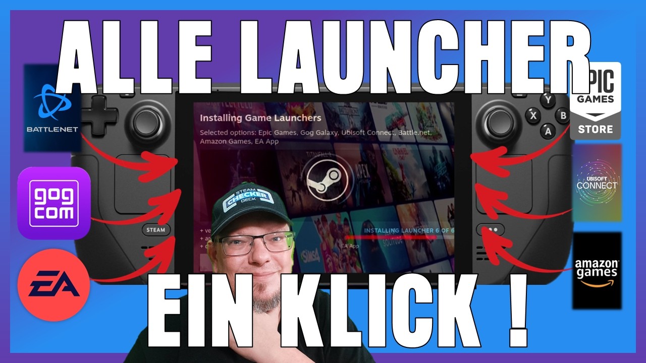MIT EINEM KLICK ALLE GAME LAUNCHER AUF DEM STEAM DECK! | Epic, Battlenet, EA App, Netflix und mehr!
