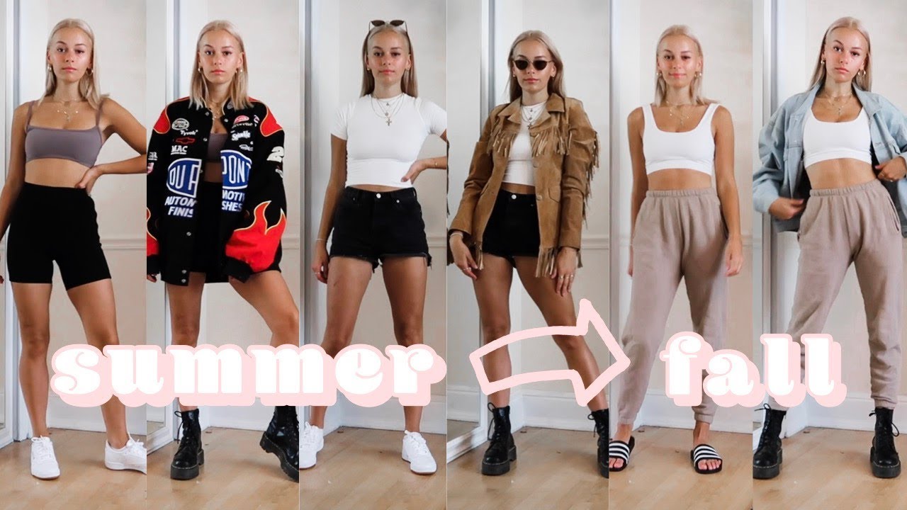 How to transition summer basics into fall outfits ft. AYM studio
