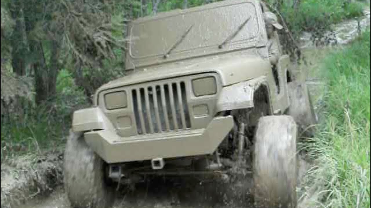 94 YJ Jeep Mudding | The Green Bastard