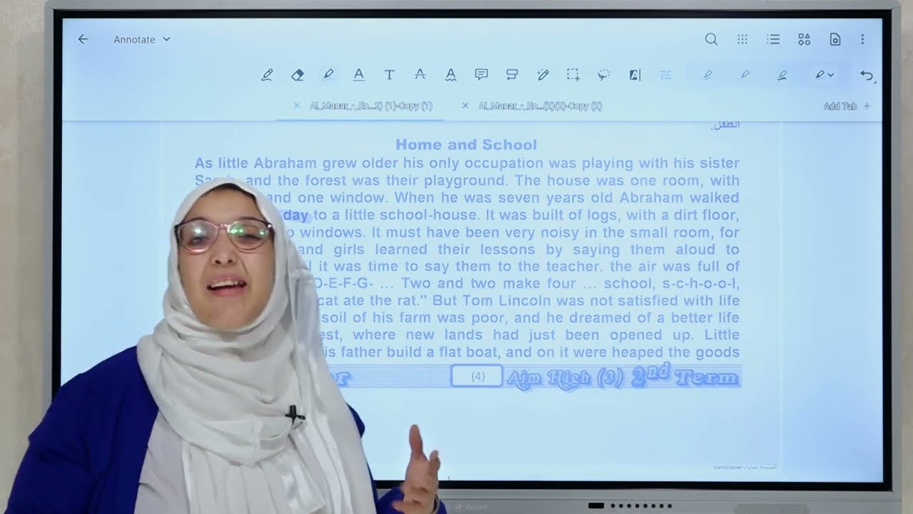 مراجعة ليلة الامتحان | استورى | ابراهام لينكولن | the great men and woman | منهج aim high 3