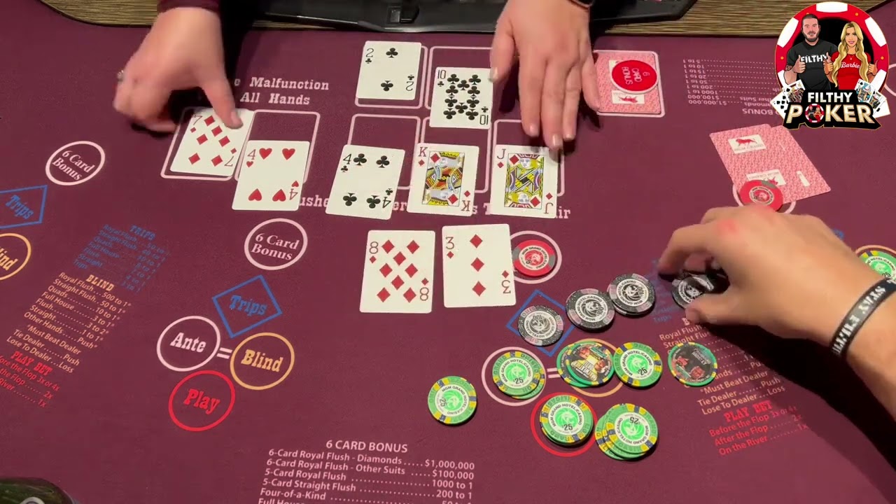 ROYAL FLUSH!  MINE AND THE NEIGHBORS HAND TOGETHER!