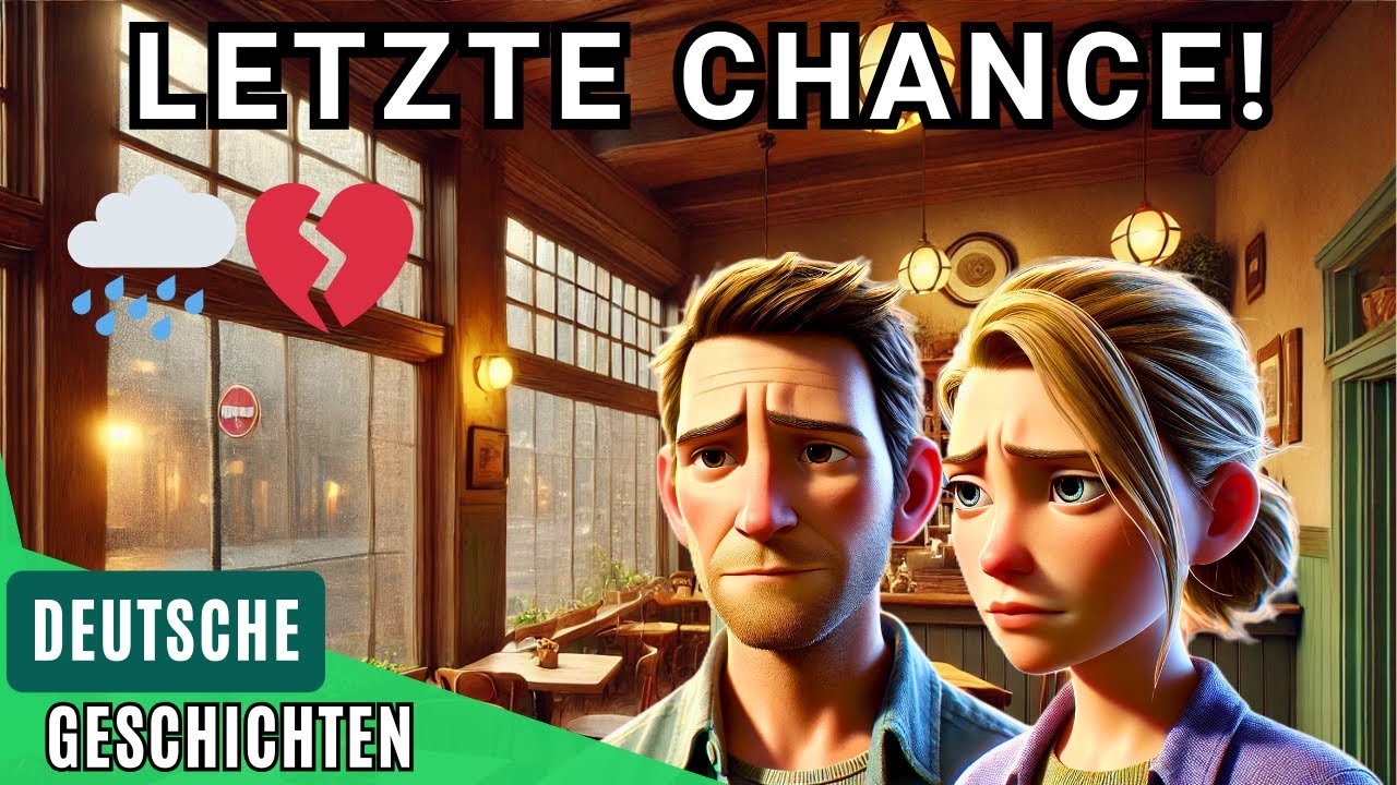 Lerne Deutsch mit Geschichte: Letzte Chance Liebesdrama | Deutscher Dialog (A2-B1)