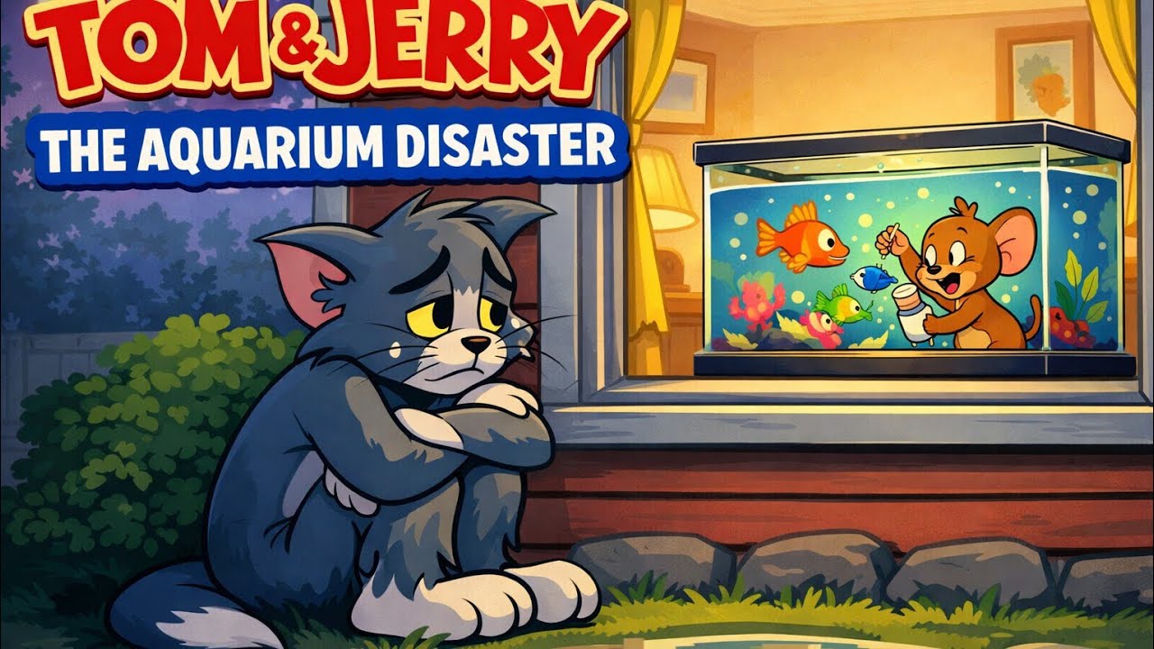 Tom & Jerry – The Aquarium Disaster 🐱🐭 | Funny Cartoon Chase | Full Cartoon Animation