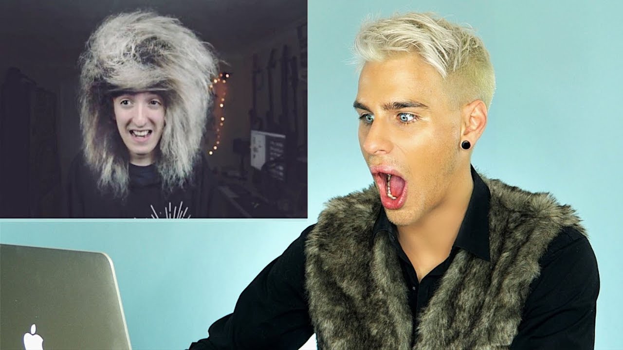 HAIRDRESSER REACTS TO EMO/SCENE HAIR TUTORIALS! | bradmondo