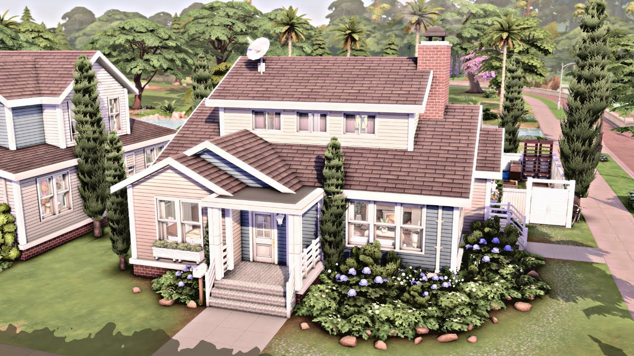 COZY FAMILY HOUSE  🏡 The Sims 4 Speed Build