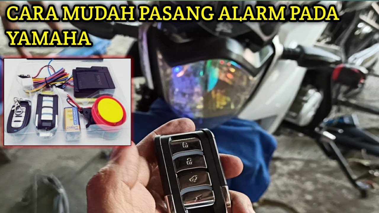 Pasang Alarm Yamaha Vixion, cara mudah motor aman anti maling