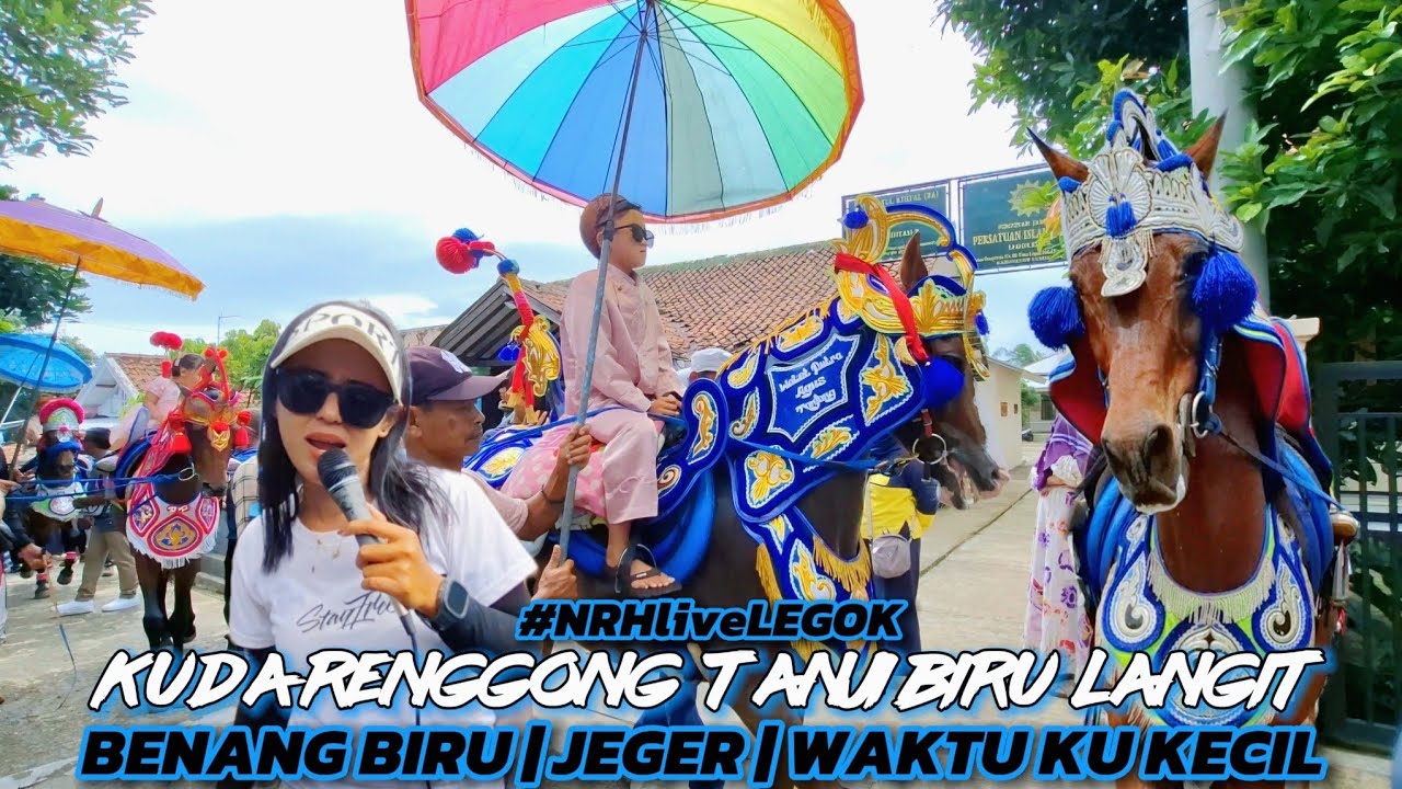 Legok BERGOYANG‼️Kuda Renggong Musik Tanji BIRU LANGIT - Benang Biru - Jeger - Waktu Ku Kecil